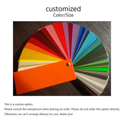 A fan of colorful, customizable swatches with metallic fasteners for decorbites cream style led pendant light design