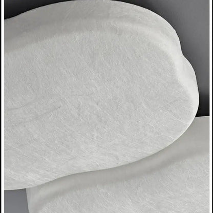 White plush-textured pillow insert with soft fuzzy surface for decorbites french cream silk ceiling light bedroom cloud lamp