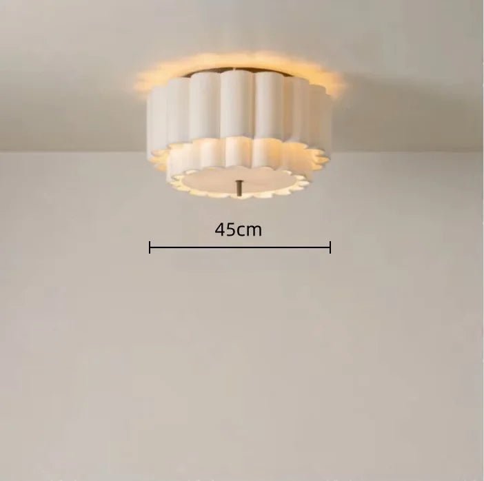 Wabi-Sabi White Fabric Pendant Light - Decorbites