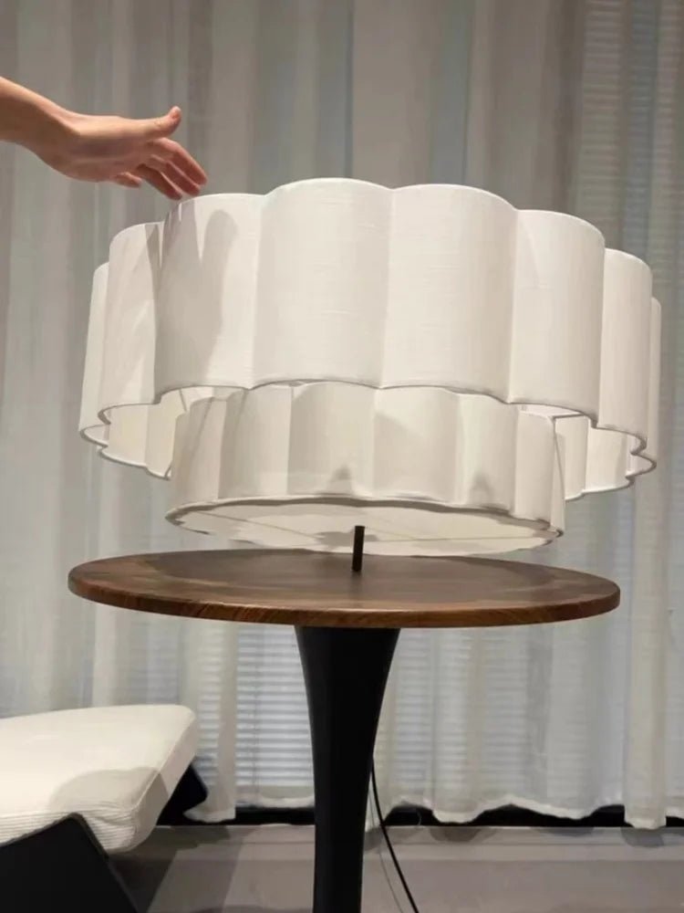 Wabi-Sabi White Fabric Pendant Light - Decorbites