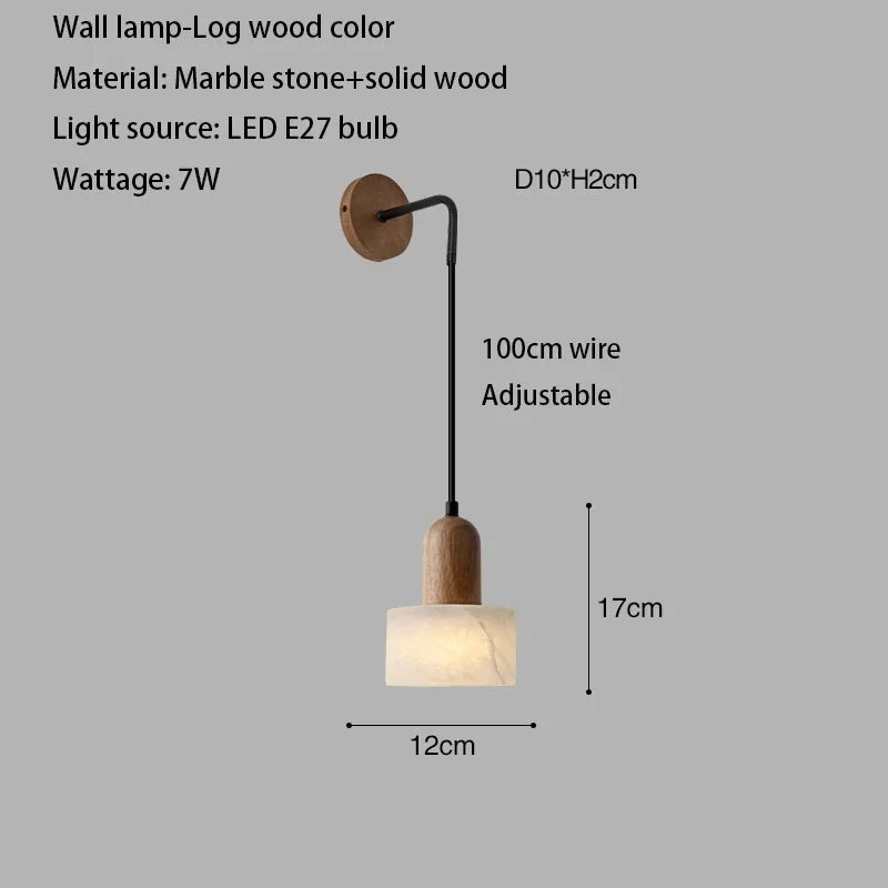Wabi-Sabi White Marble Stone Pendant Light - Decorbites