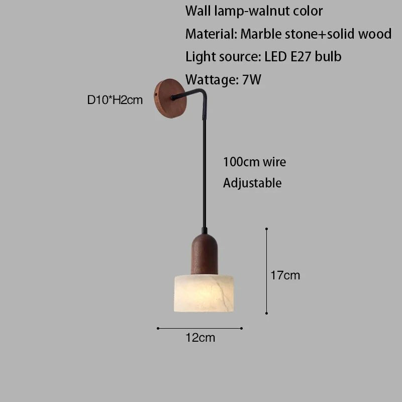 Wabi-Sabi White Marble Stone Pendant Light - Decorbites
