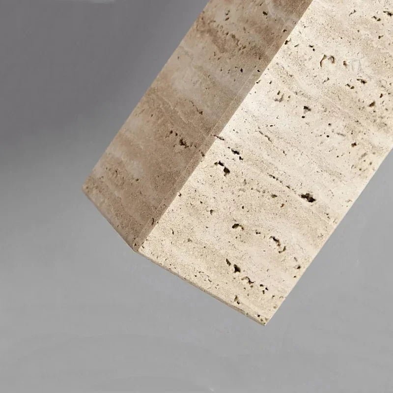 Wabi-Sabi Yellow Marble Stone Pendant Light - Decorbites