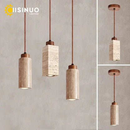 Wabi-Sabi Yellow Stone Cave Pendant Light - Decorbites