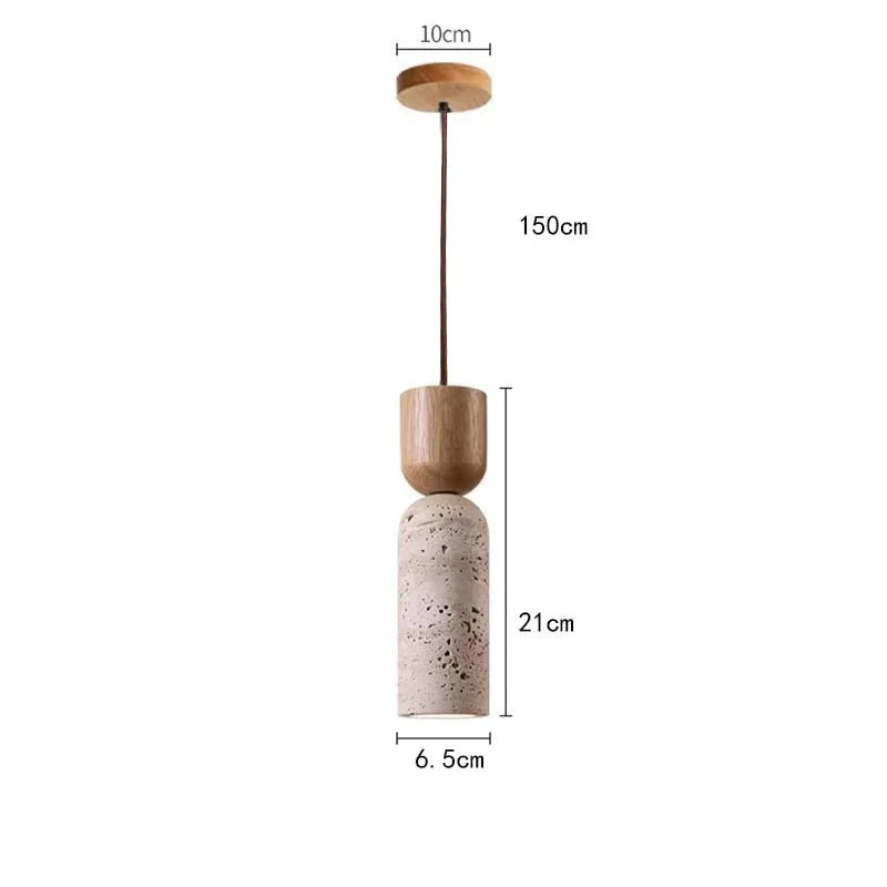 Wabi-Sabi Yellow Stone Pendant Light - Decorbites