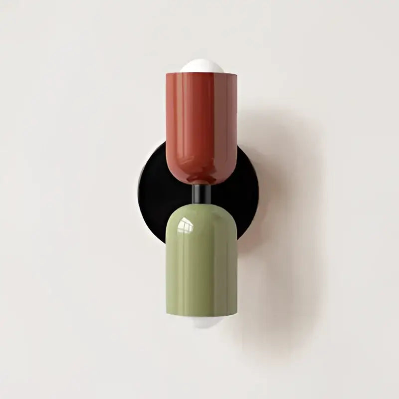 Modern two-toned decorbites™ colorful wall lights nordic minimalist light colorful wall for bedroom and living room