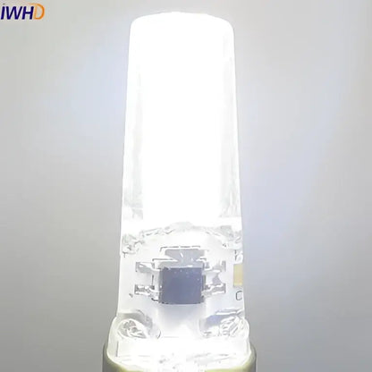 Clear glass warm white cob g4 led bulb with metallic base and visible circuitry in led bulb 10-pack for chandeliers