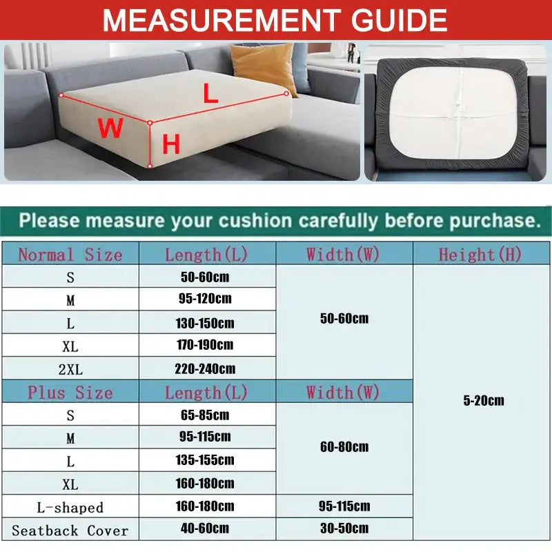 Gray waterproof elastic sofa cushion cover with fitted design and white edges shown from the back side