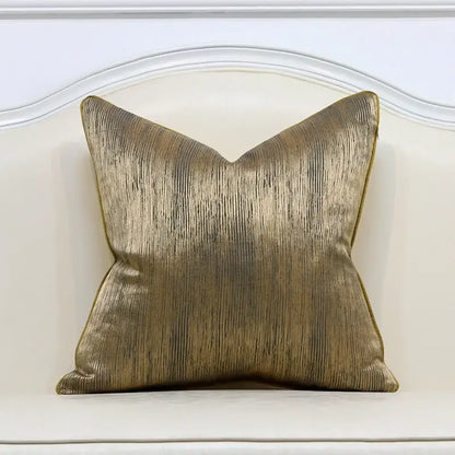 White and gold jacquard luxury cushion cover with textured ribbed fabric and subtle sheen for living room decorbites jacquard luxury
