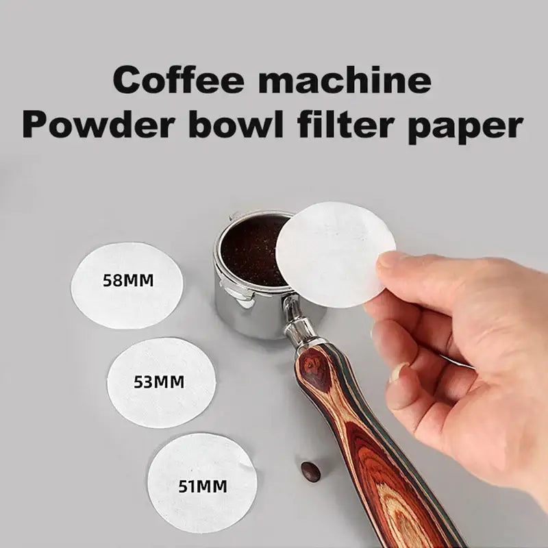 White circular disposable coffee filter papers 58mm decorbites coffee filter for espresso machine powder bowl