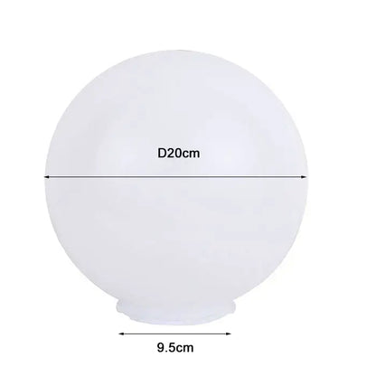 White frosted spherical acrylic round globe lamp shade 20cm diameter for outdoor garden decorbites acrylic round lighting