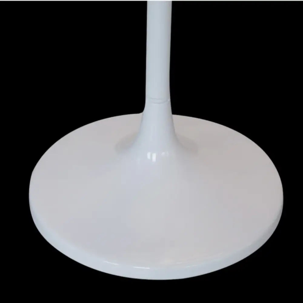 White glossy tulip-style butterfly chandelier stand table base designed for dining room chandelier stands