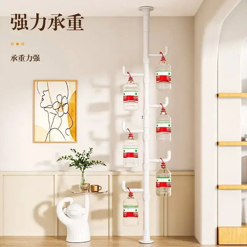 White plastic multi tiered ladder clothing storage hanging rail with hook coat rack by decorbites clothing storage
