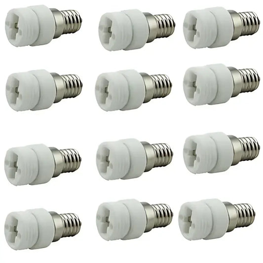 White plastic and metal e14 to g9 converter splitter bulb socket adapter for kitchen lighting applications