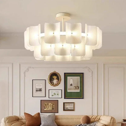 White Wabi Sabi Acrylic Pendant Chandelier - Decorbites