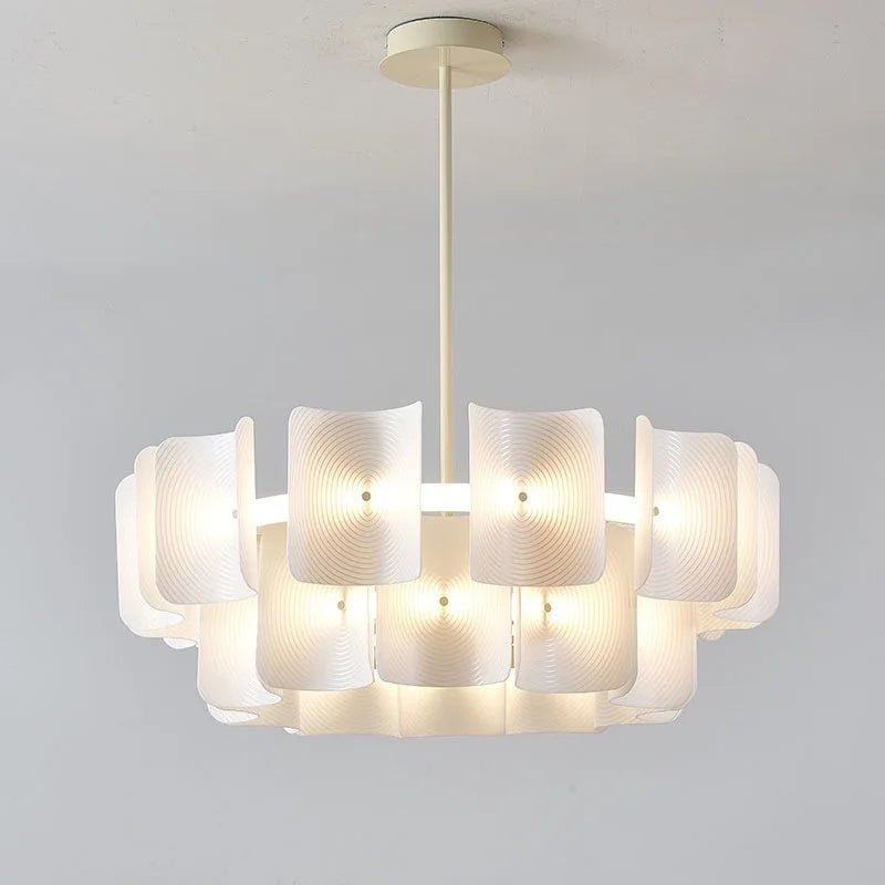 White Wabi Sabi Acrylic Pendant Chandelier - Decorbites