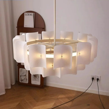 White Wabi Sabi Acrylic Pendant Chandelier - Decorbites
