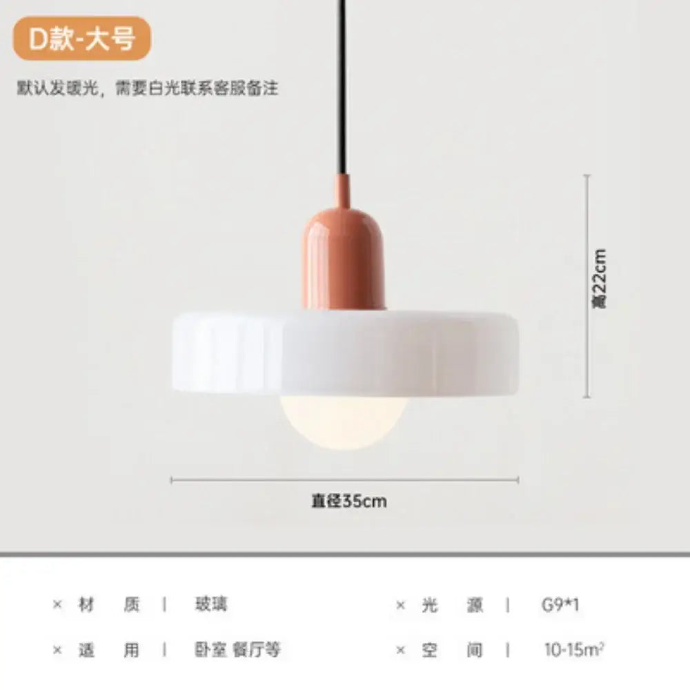 A nordic canteen chandelier kitchen pendant light with a white glass shade and terracotta metal fixture by decorbites cream nordic